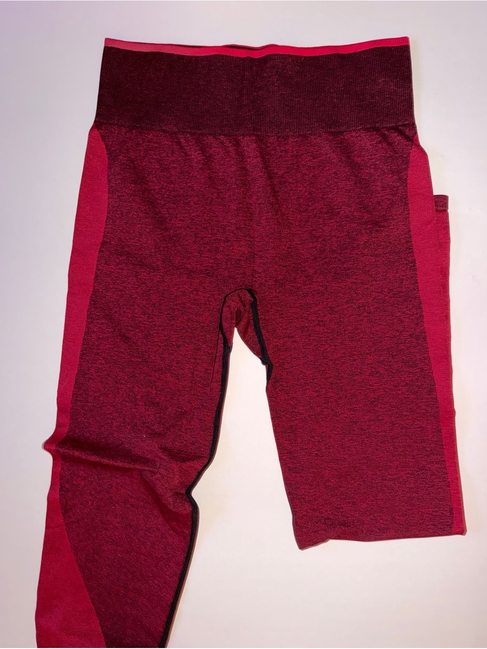 PINK Victoria's Secret Seamless Burgundy Pink Leggings